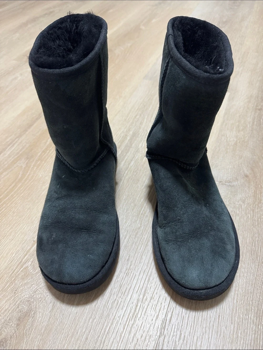 UGG Classic Short Suede Boots in Black